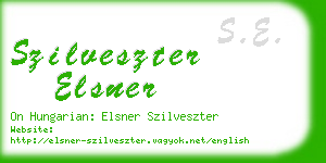 szilveszter elsner business card